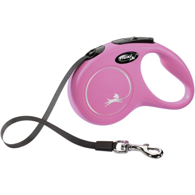 Lesa Flexi Classic, Banda, S: 5 m/15 kg, Roz, 11836 [2]