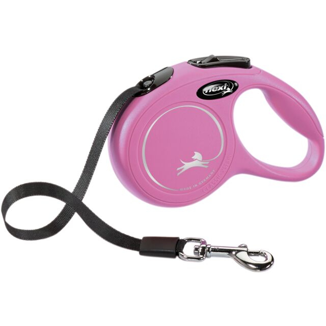 Lesa Flexi Classic, Banda, XS: 3 m/12 kg, Roz, 11826 [2]
