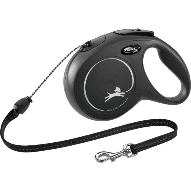 Lesa Flexi Classic, Snur, M: 5 m/20 kg, Negru, 11791 [2]