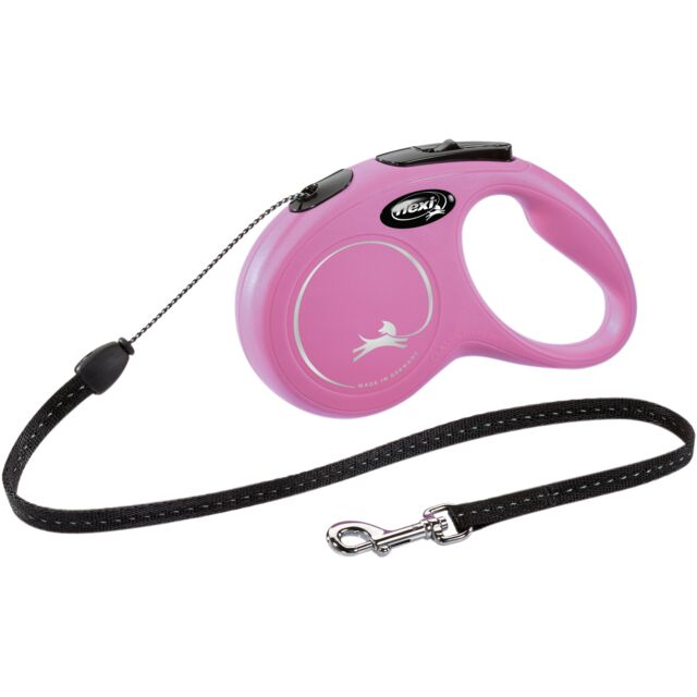 Lesa Flexi Classic, Snur, S: 5 m/12 kg, Roz, 11786 [2]