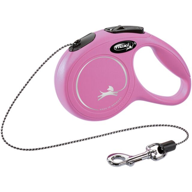 Lesa Flexi Classic, Snur, XS: 3 m/8 kg, Roz, 11776 [2]