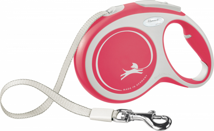 Lesa Flexi Comfort, Banda, L: 8 m/50 kg, Rosu, 213703 [2]