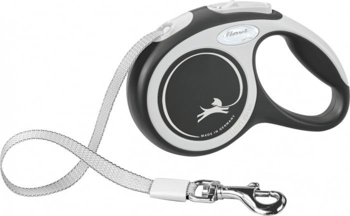 Lesa Flexi Comfort, Banda, XS: 3 m/12 kg, Negru, 213301 [1]