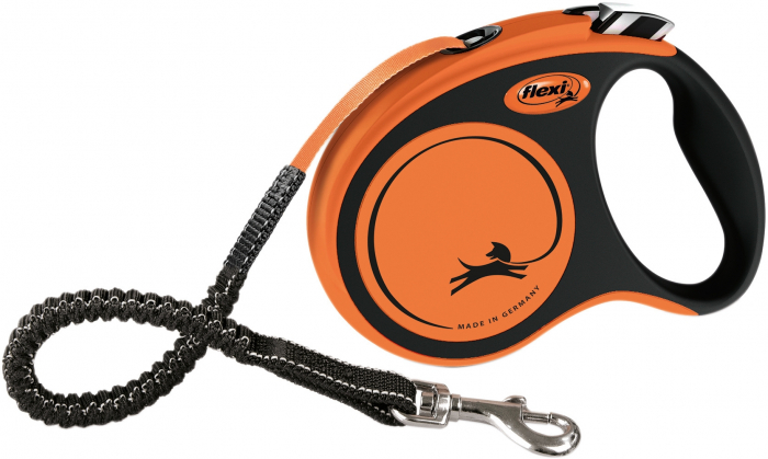 Lesa Flexi Xtreme, Banda, S: 5 m/20 kg, Negru/Portocaliu, 21417 [1]