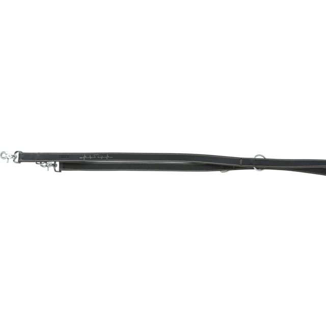 Lesa Piele Rustic Heartbeat Reglabil, M-L: 2 m/20 mm, Negru, 18982 [2]