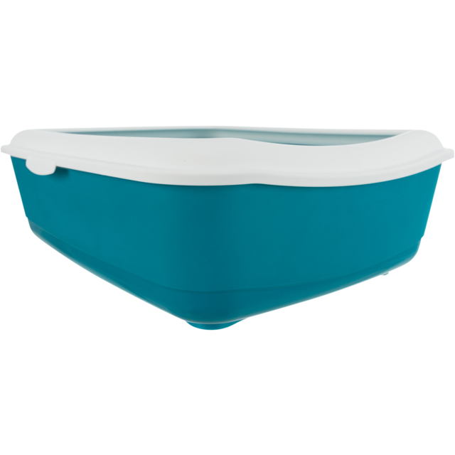 Litiera Classic, Cu Rama, 37 x 15 x 48 cm, Albastru Petrol/Alb, 40180 [3]
