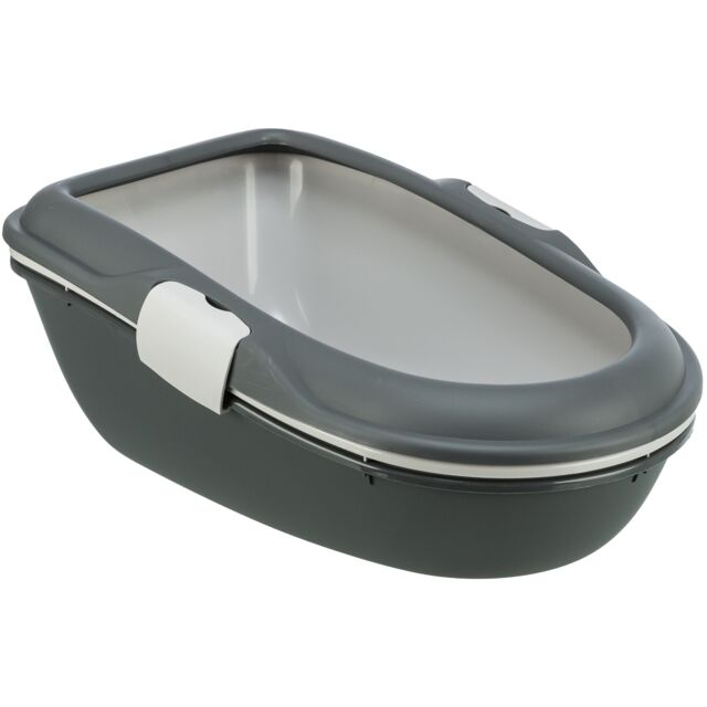 Litiera Berto, Cu Sistem de Separare, 39x22x59 cm, Gri Inchis/Gri Deschis, 40154 [7]