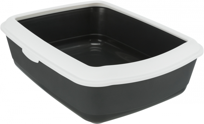 Litiera Classic, Cu Rama, 37 x 15 x 48 cm, Gri/Alb, 40184 [4]