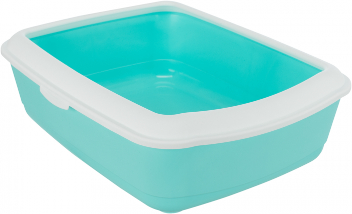 Litiera Classic, Cu Rama, 37 x 15 x 48 cm, Verde Menta/Alb, 40181 [2]