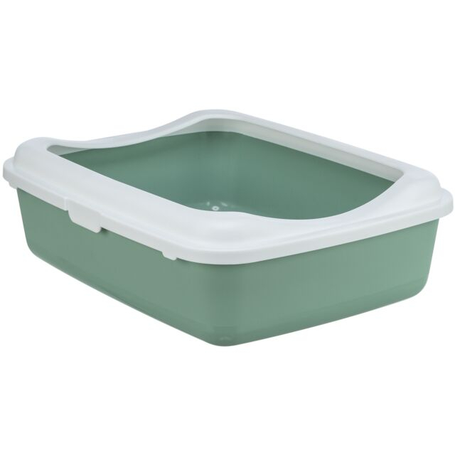 Litiera Classic, Cu Rama, 37x15x48 cm, Verde Salvie/Alb, 40185 [1]