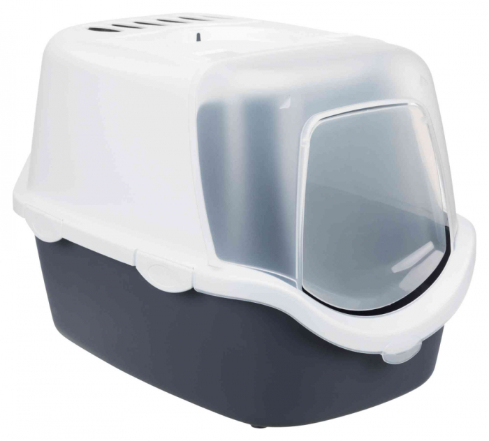 Litiera Vico Open Top, Cu Capac Si Lopatica, 40x40x56 cm, Albastru/Alb, 40341 [1]