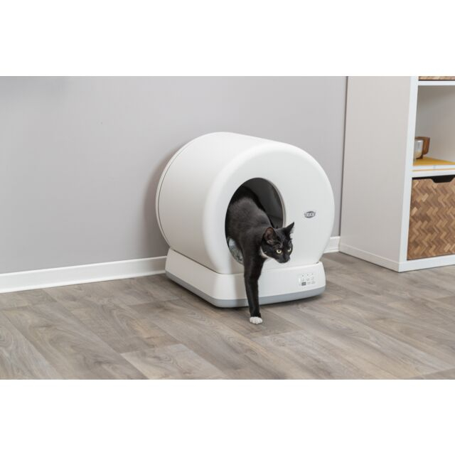 Litiera Cu Autocuratare Pentru Pisici 53 x 55.5 x 52 cm Alb 40040 [11]