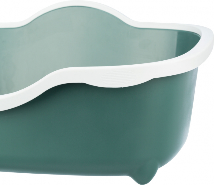 Litiera Berto Davio, Cu Rama, Inalta, 56 x 26 x 39 cm, Verde/Alb, 40560 [3]