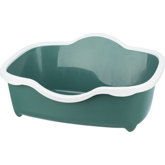 Litiera Berto Davio, Cu Rama, Inalta, 56 x 26 x 39 cm, Verde/Alb, 40560 [2]