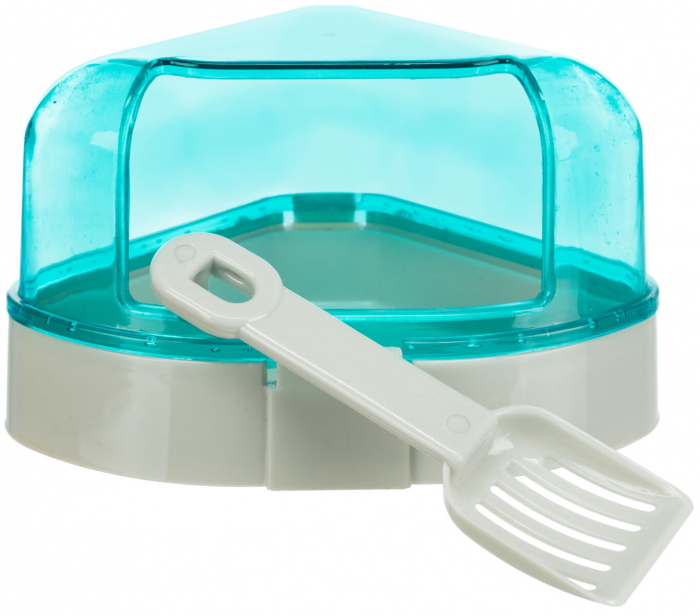 Litiera De Colt Cu Acoperis Pentru Hamsteri, Plastic, 14x8x11/11 cm, Diverse Culori, 6256	 [2]