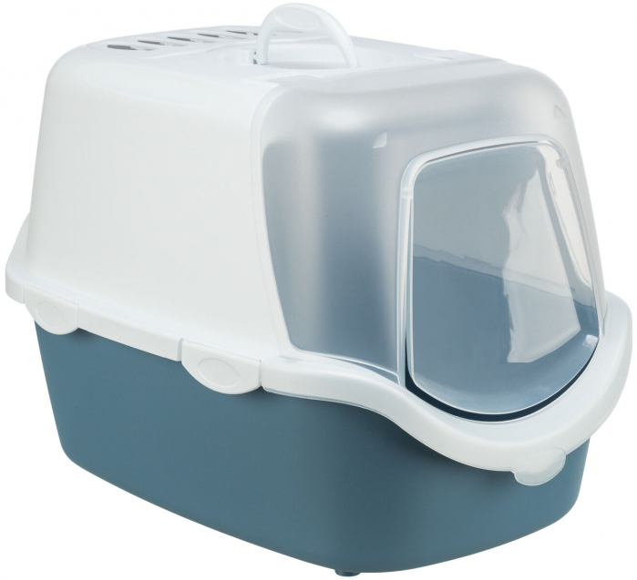 Litiera Vico Open Top, Cu Capac Si Lopatica, 40x40x56 cm, Albastru/Alb, 40341 [11]