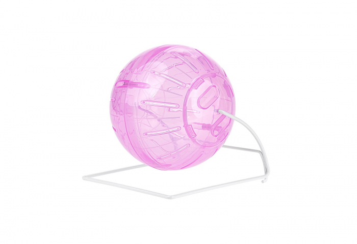 Minge De Alergare Pentru Rozatoare, 4 in 1, Cu Suport, 11.5 cm, Roz, Y017 [3]