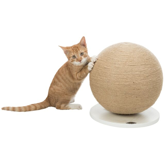 Minge Sisal De Zgariat Cu Baza De Lemn, 29x31 cm, 43721	 [2]