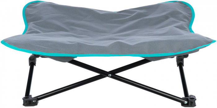 Pat Camping Pentru Caini, Maxim 35 kg, 88x32x88 cm, Gri, 28216	 [1]