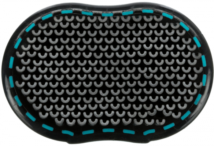 Perie Pentru Tapiterie Si Textile, 7x10 cm, Negru/Turcoaz, 23237	 [4]