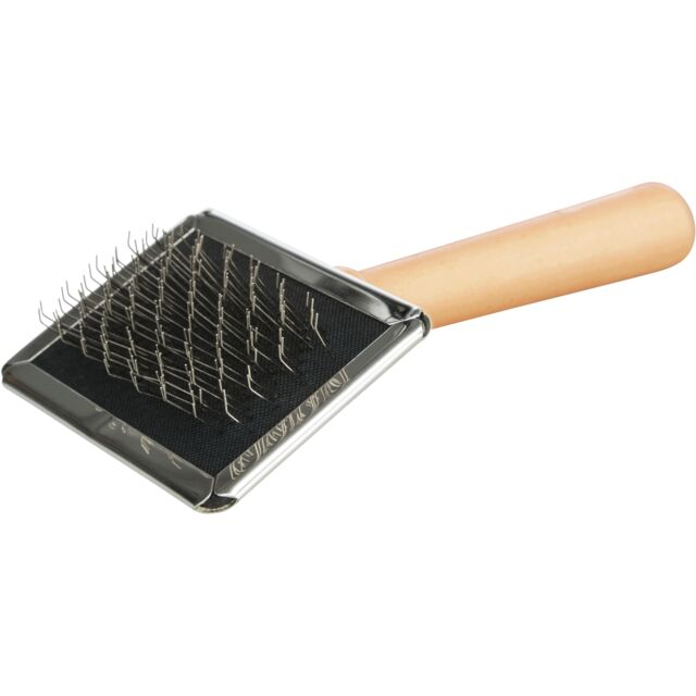 Perie Soft Cu Pieptene De Curatat, Maner Lemn, 6x13 cm, 2353 [2]
