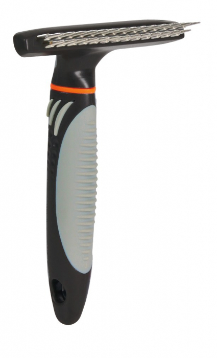 Perie Groomer Cu 2 Randuri, Pentru Blana Lunga, 10x15 cm, 23783 [1]