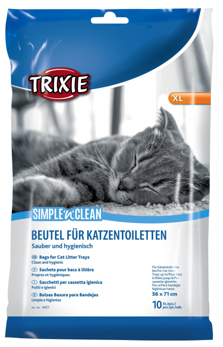 Pungi Igienice Simple'n'Clean, Pentru Litiera, XL: Pana la 56x71 cm, 10 buc, 4051 [4]