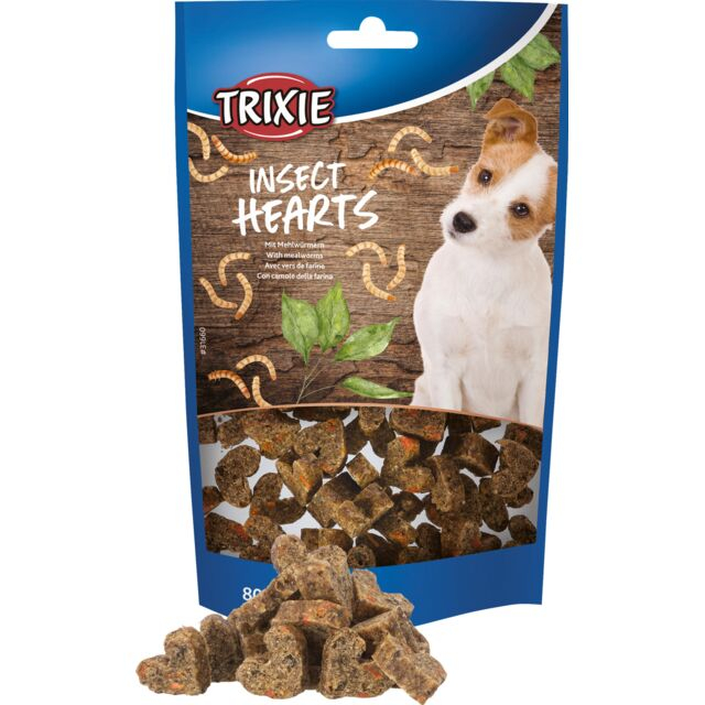 Recompense Pentru Caini Alergici, Inimi De Insecte Cu Viermi De Faina, 80 g, 31660 [1]