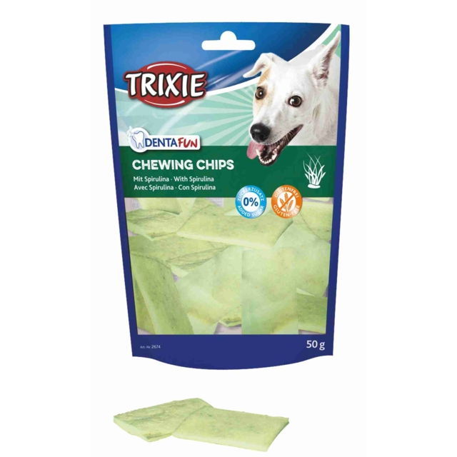 Recompense Pentru Caini, Denta Fun, Chips Cu Spirulina, 50 g 2674	 [2]