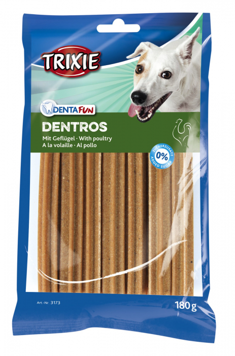 Recompense Pentru Caini, Denta Fun Dentros, Batoane Cu Pui, 7 buc, 180 g, 3173	 [2]