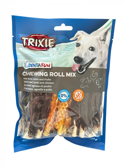 Recompense Pentru Caini, Denta Fun, Rulouri Mix,10 cm/ 250 g, 31372 [2]