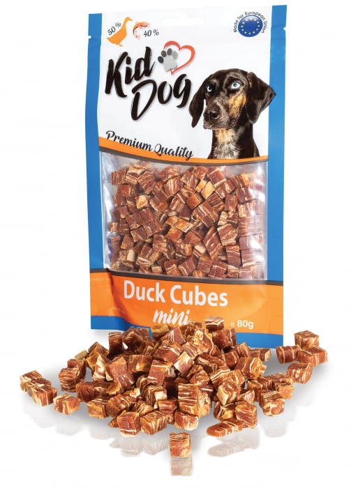 Recompense Pentru Caini, Mini Cuburi Din Carne De Rata Si Cod, 80 g, A04658 [3]