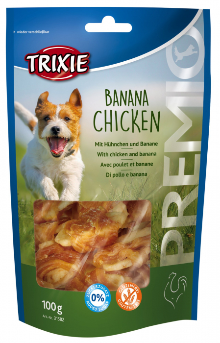 Recompense Pentru Caini, Premio, Banane Cu Pui, 100 g, 31582	 [2]