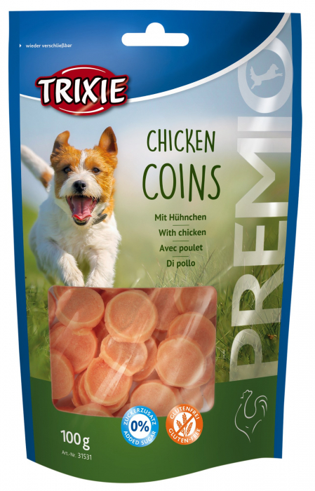 Recompense Pentru Caini, Premio, Rondele Cu Pui, 100 g, 31531	 [2]