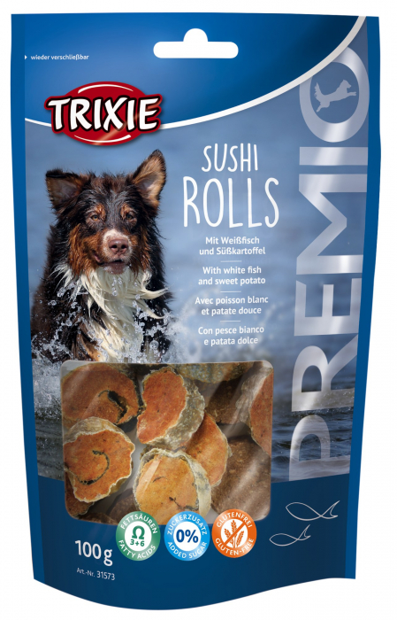 Recompense Pentru Caini, Premio, Rulouri De Sushi, 100 g, 31573	 [2]