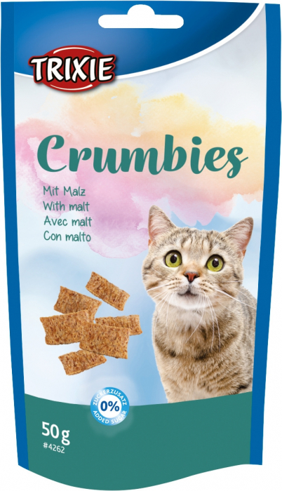 Recompense Pentru Pisici, Crumbies Cu Malt, 50 g, 4262 [2]