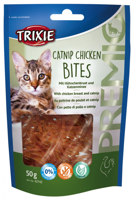 Recompense Pentru Pisici, Premio, Bites Cu Pui Si Catnip, 50 g, 42742 [2]