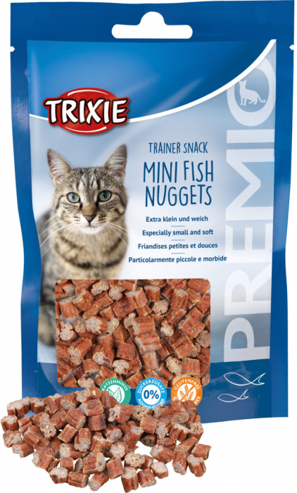 Recompense Pentru Pisici, Premio Trainer, Mini Nuggets Cu Peste/Pui/Catnip, 50 g, 42741 [2]