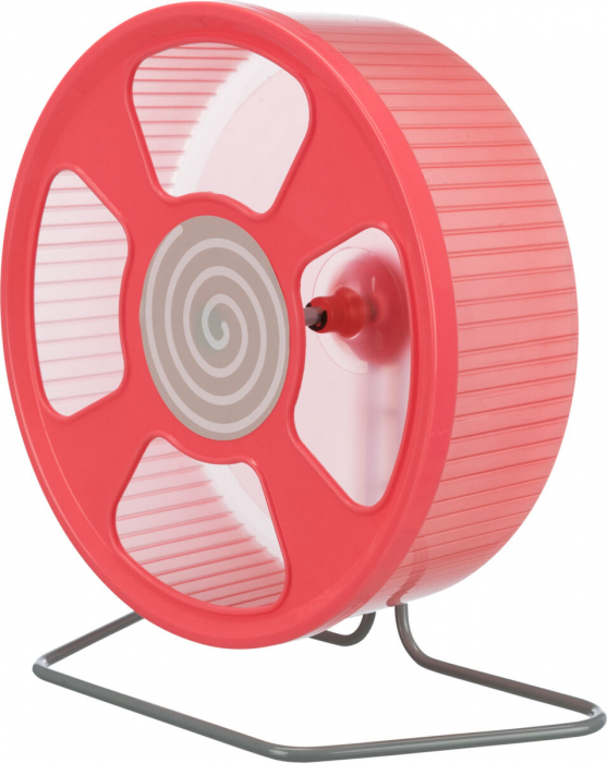 Roata De Alergare Pentru Rozatoare, Cu Suport, Plastic, 20 cm, Diverse Culori, 61010	 [2]