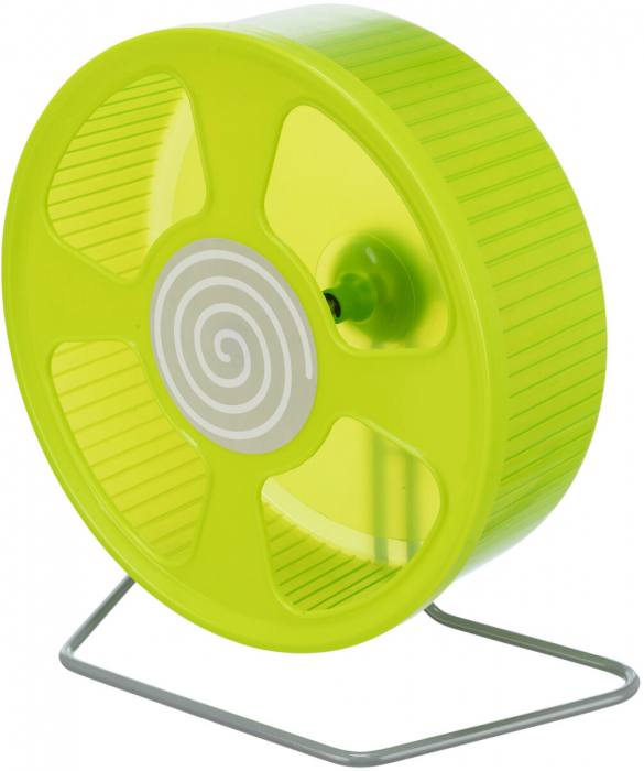 Roata De Alergare Pentru Rozatoare, Cu Suport, Plastic, 28 cm, Diverse Culori, 61011	 [2]