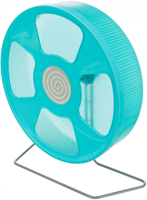 Roata De Alergare Pentru Rozatoare, Cu Suport, Plastic, 33 cm, Diverse Culori, 61012	 [2]