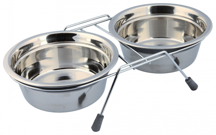 Set 2 Castroane Inox Cu Suport Metalic, 2x0.9 l/ 16 cm/35x8x19 cm, 25232 [2]