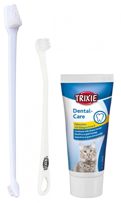 Set Igiena Dentara Pentru Pisici, Pasta De Dinti 50 g Si Periuta De Dinti 2 buc, 25620	 [2]
