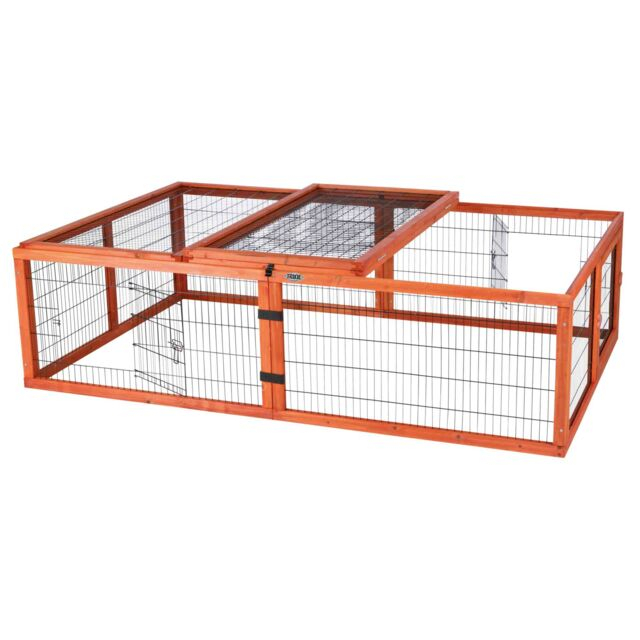 Tarc Exterior Cu Capac Pentru Rozatoare, 174x48x109 cm, Maro, 62282 [2]