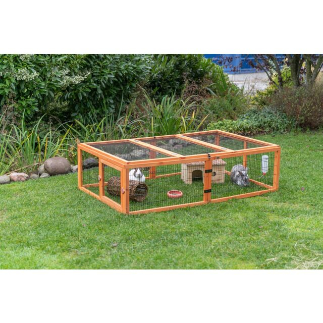 Tarc Exterior Cu Capac Pentru Rozatoare, 174x48x109 cm, Maro, 62282 [3]