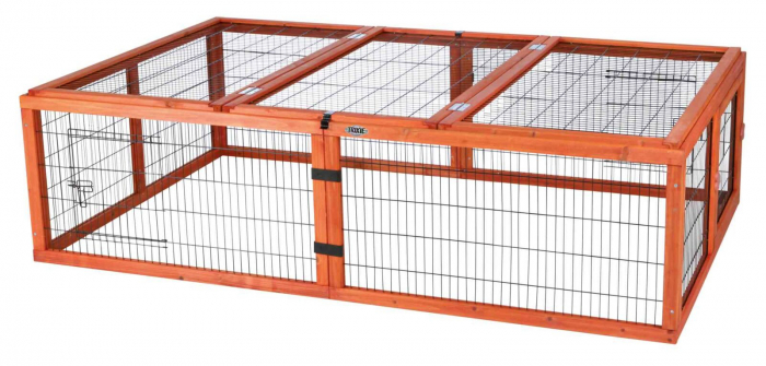 Tarc Exterior Cu Capac Pentru Rozatoare, 174x48x109 cm, Maro, 62282 [6]