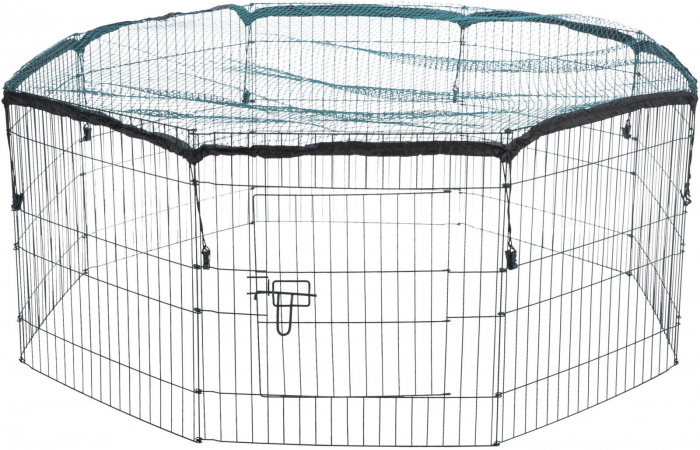 Tarc Metalic Pentru Rozatoare, Cu Plasa De Protectie, 8 Elemente, 150x57 cm, 62411	 [2]