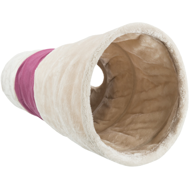 Tunel pentru Pisici, XXL,  35 x 115 cm, Bej/Fuchsia, 43008 [4]