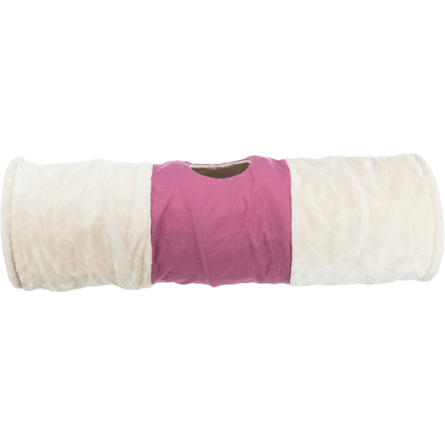 Tunel pentru Pisici, XXL,  35 x 115 cm, Bej/Fuchsia, 43008 [2]