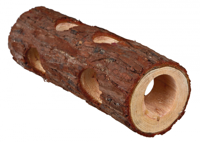 Tunel Tub Pentru Hamsteri, Lemn, 6.5-7.5 cmx20 cm, Maro, 6130 [2]